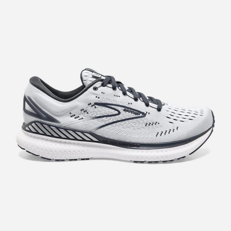 Ténis Brooks Glycerin Gts 19 Max Cushion Sapatilhas De Corrida Para Estrada Mulher Cinzentas /Branco